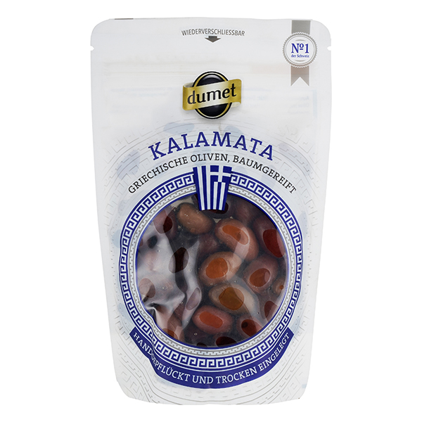 Dumet Kalamata Oliven naturgereift mit Stein 200g