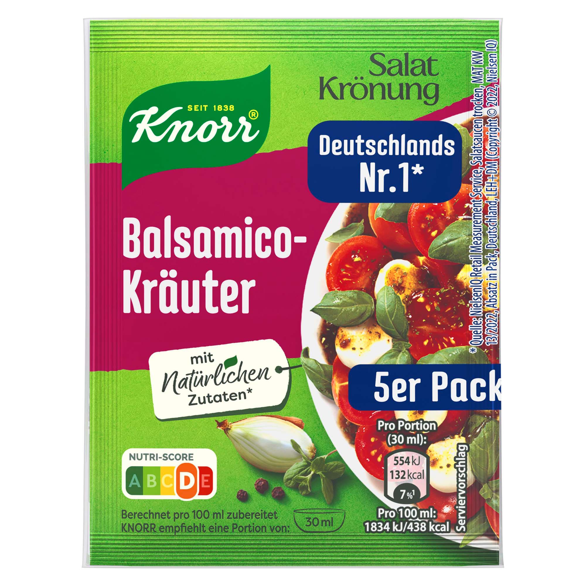 Knorr Salat-Krönung Balsamico Kräuter 5x9g