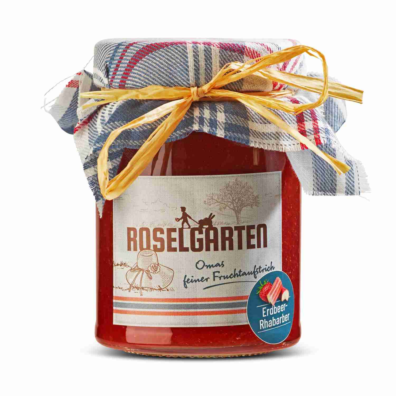 Roselgarten Fruchtaufstrich – Erdbeer-Rhabarber